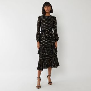 Warehouse + Foil Spot Dress