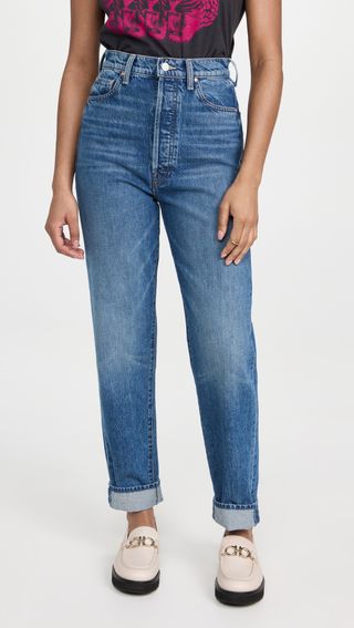 Mother + The Tune Up Hover Cuff Jean