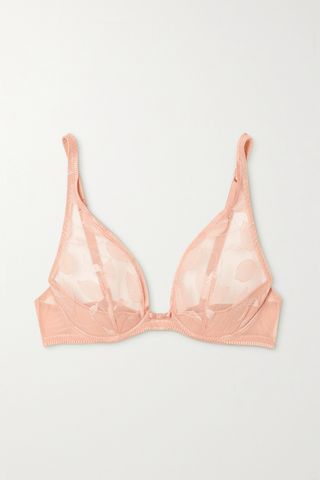 Maison Lejaby + Valse Embroidered Tulle Underwired Triangle Bra