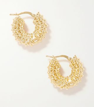 Bottega Veneta + Gold-Tone Hoop Earrings