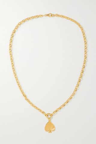 Foundrae + Reverie Spade 18-Karat Gold Necklace