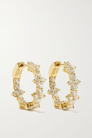 Anita Ko + Vivi 18-Karat Gold Diamond Hoop Earrings