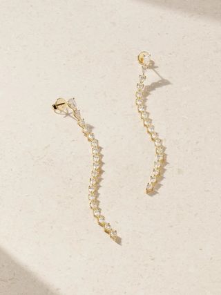 Anita Ko + Olive 18-Karat Gold Diamond Earrings