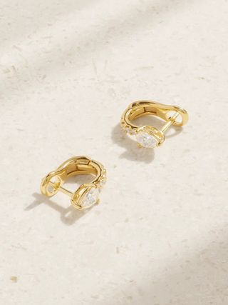 Anita Ko + 18-Karat Gold Diamond Hoop Earrings
