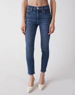 Re/Done + Comfort Stretch High Rise Ankle Crop