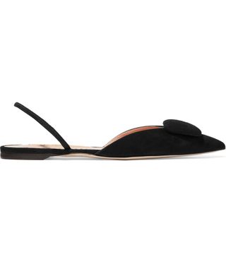 Rupert Sanderson + Sabine Suede Slingback Flats