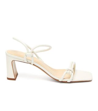 By Far + Charlie Knotted-Strap Leather Sandals