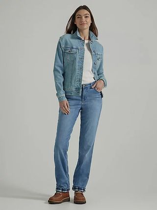 Lee + Relaxed Fit Fleece-Lined Jeans