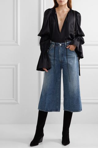 Citizens of Humanity + Emily Cropped High-Rise Wide-Leg Jeans