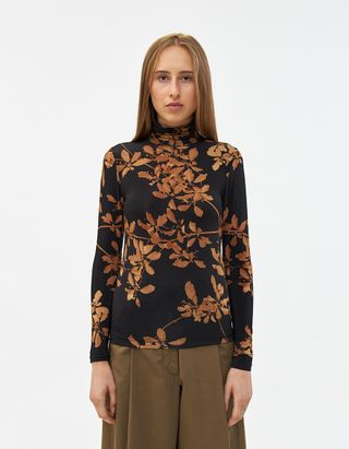 Dries Van Noten + Hasker Turtleneck in Brown