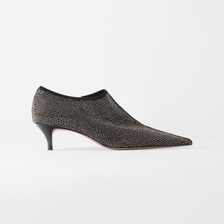 Zara + Sparkly Kitten Heel Ankle Boots