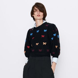 Zara + Sweater With Ties