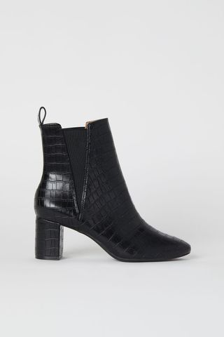 H&M + Ankle Boots With Side Panels