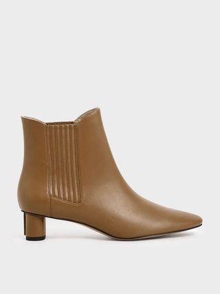 Charles & Keith + Cylindrical Heel Chelsea Boots