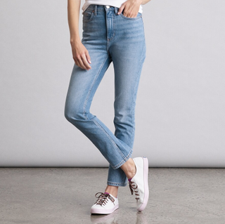 Elizabeth and James + High-Waisted Vintage Straight Jeans