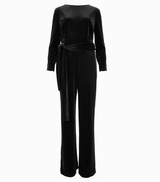 Marks & Spencer + Velvet Belted Jumpsuit