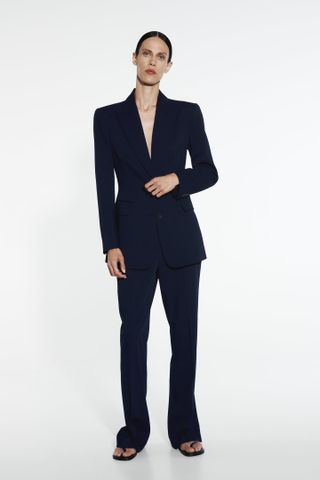 Zara + Fitted Blazer With Seams