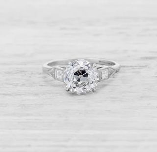 Erstwhile + 2.46 Carat Art Deco Vintage Engagement Ring