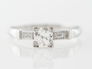Filigree Jewelers + Vintage Art Deco Solitaire Engagement Ring