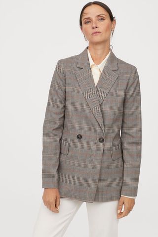 H&M + Double-Breasted Jacket