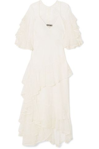 Ellery + Salon Ruffled Lace Gown