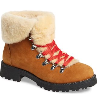 J.Crew + Nordic Genuine Shearling Cuff Winter Boot