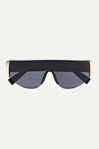 Le Specs + Viper D-Frame Acetate and Gold-Tone Sunglasses