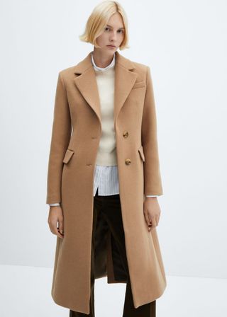 Mango + Tailored Wool Coat