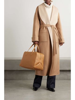 Loro Piana + Capp Guilmar Belted Camel Hair and Wool-Blend Coat