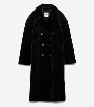 Zara + Faux Fur Coat