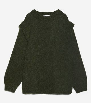 Zara + Oversized Alpaca and Wool Sweater