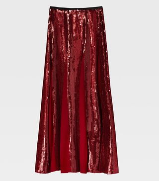 Zara + Sequinned Skirt