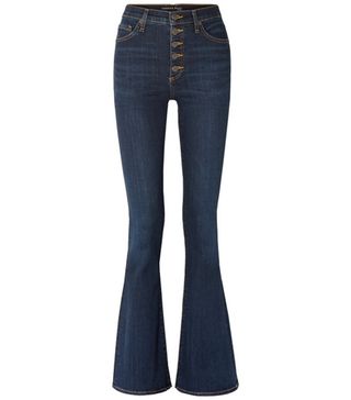 Veronica Beard + Beverly High-Rise Flared Jeans