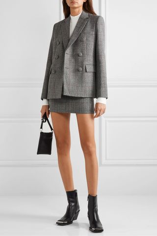 Helmut Lang + Prince of Wales Checked Wool Blazer