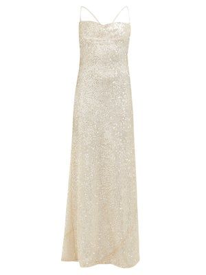 Galvan + Whiteley Sequinned Maxi Dress