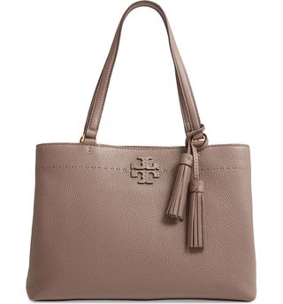 Tory Burch + McGraw Triple Compartment Leather Satchel