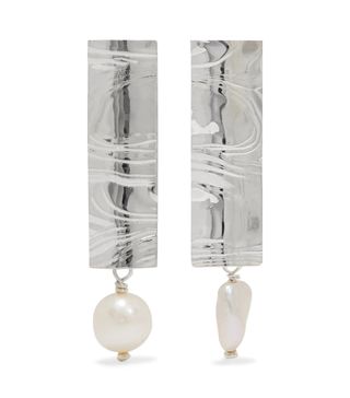 Leigh Miller + Silver and Pearl Earrings