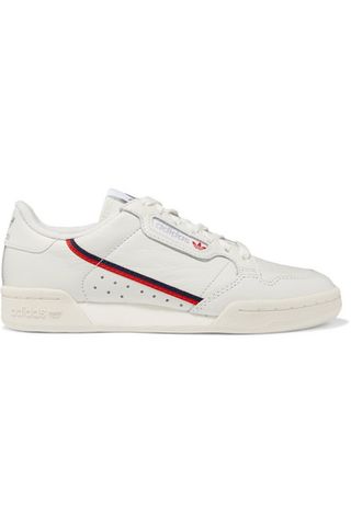 Adidas Originals + Continental 80 Grosgrain-Trimmed Leather Sneakers