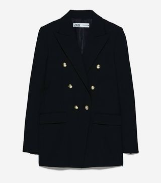 Zara + Buttoned Blazer