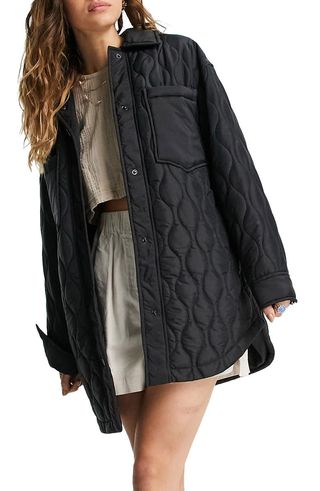 Topshop + Quilted Jacket