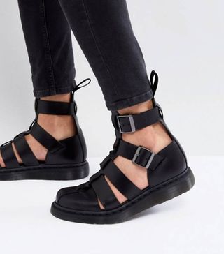 Dr Martens + Geraldo Ankle Strap Sandals in Black