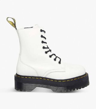 Dr Martens + Jadon 8-Eye Leather Platform Boots