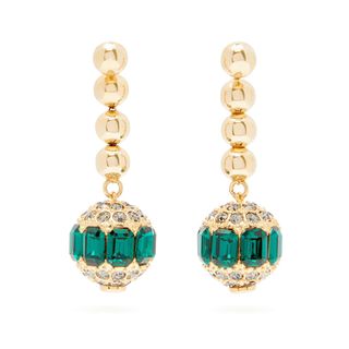Erdem + Crystal-Embellished Drop Earrings