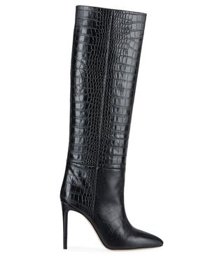 Paris Texas + Croc-Embossed Leather Stiletto Boots