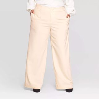 Who What Wear x Target + Silky Wide Leg Pull-On Pants