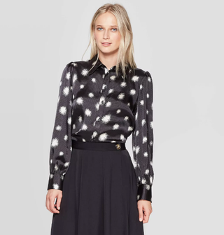 Who What Wear x Target + Long Sleeve Collared Button-Down Shirt