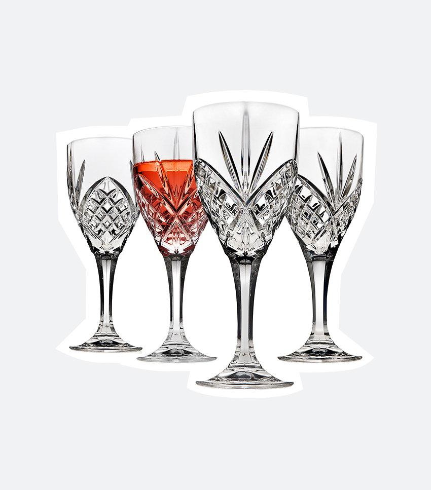 Godinger + Dublin Acrylic Set of 4 Goblets