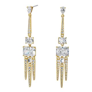 Nadri + Rae 3 Spikes Drop Earrings