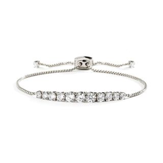 Nadri + Graduated 11 Stone CZ Bolo Bracelet