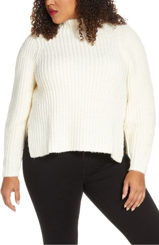 Leith + Mock Neck Sweater